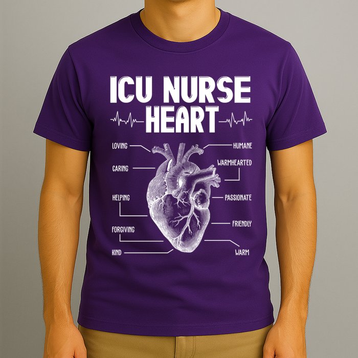ICU Nurse Heart T-Shirt