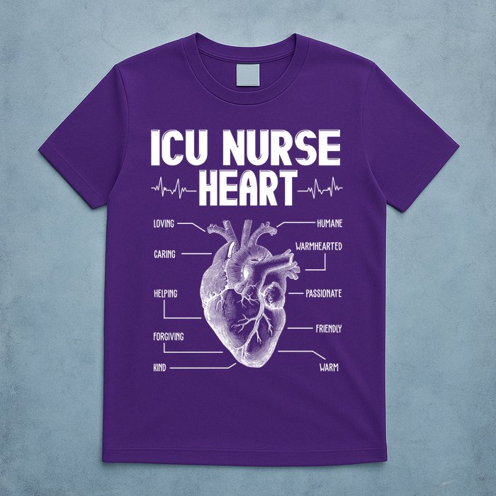 ICU Nurse Heart T-Shirt