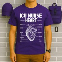 ICU Nurse Heart T-Shirt