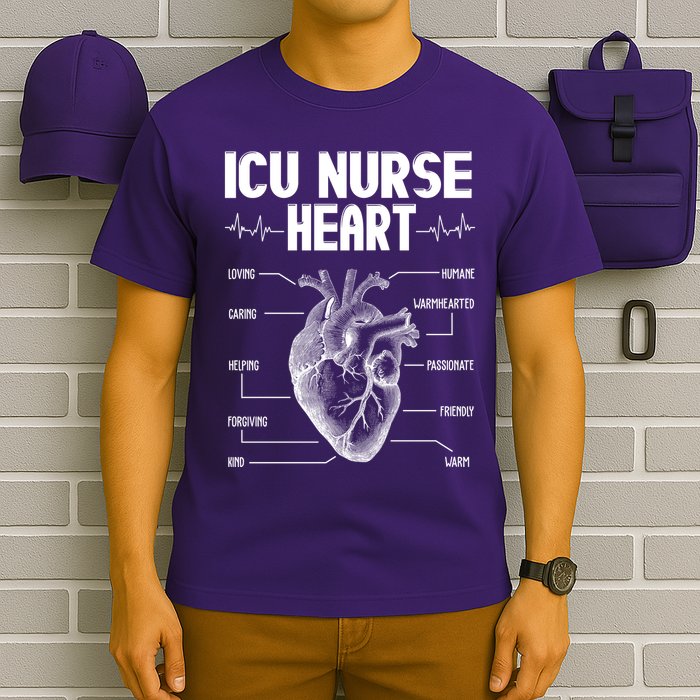 ICU Nurse Heart T-Shirt