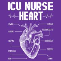 ICU Nurse Heart T-Shirt