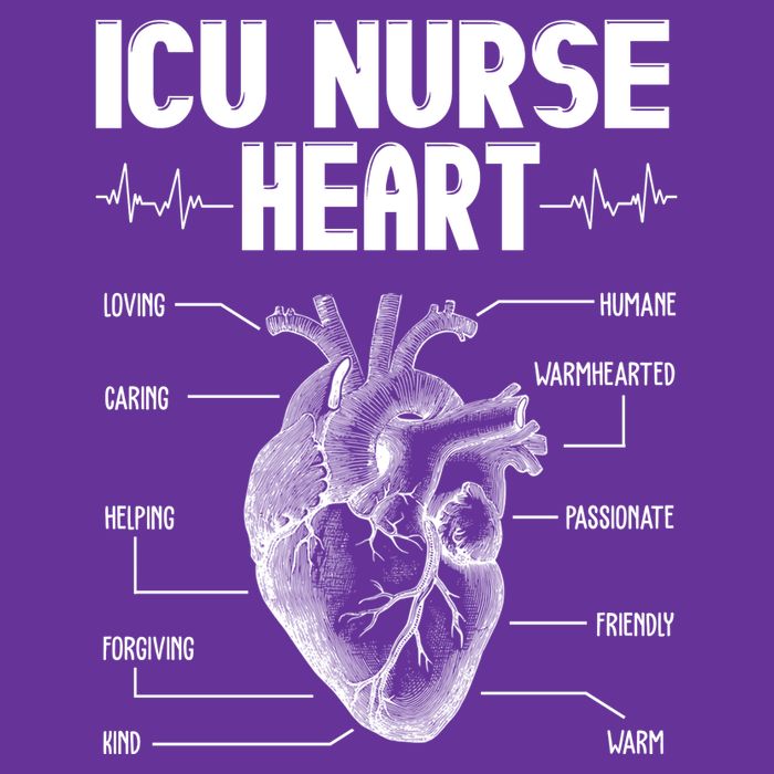 ICU Nurse Heart Cooling Performance Long Sleeve Crew
