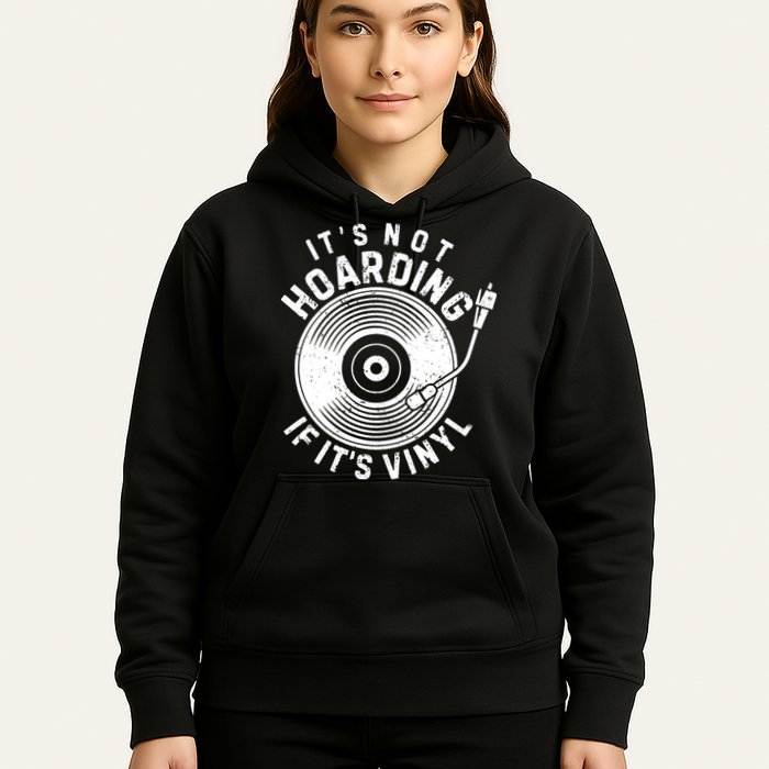 Its Not Hoarding If Its Vinyl Record Lover Collector Hoodie