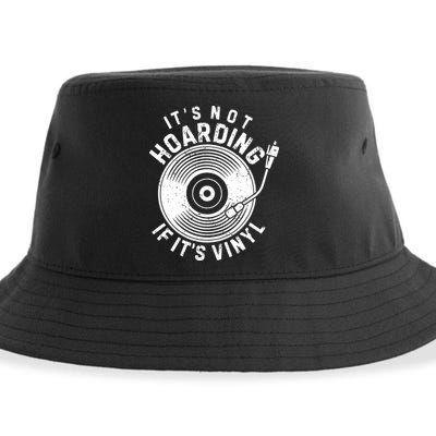 Its Not Hoarding If Its Vinyl Record Lover Collector Sustainable Bucket Hat