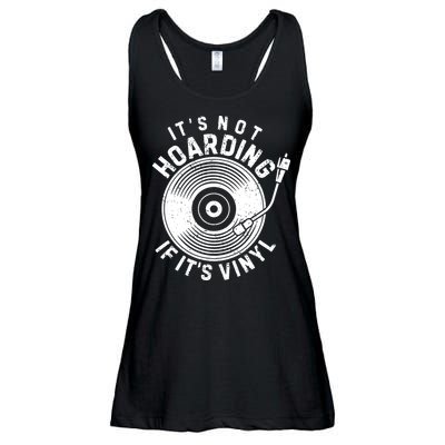 Its Not Hoarding If Its Vinyl Record Lover Collector Ladies Essential Flowy Tank