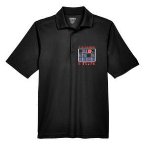 Its Not Hoarding If Its Vinyl Vinyl Records Lover Men's Origin Performance Pique Polo