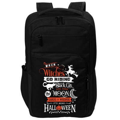 Its Near Halloween Witches Go Riding Festive Impact Tech Backpack