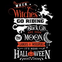 Its Near Halloween Witches Go Riding Festive 16 in Basic Backpack