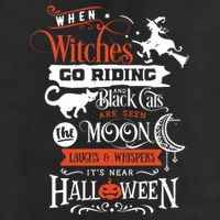 Its Near Halloween Witches Go Riding Festive 25L Jumbo Tote