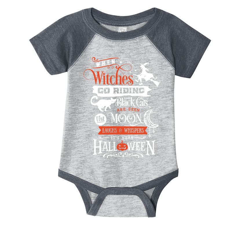 Its Near Halloween Witches Go Riding Festive Infant Baby Jersey Bodysuit