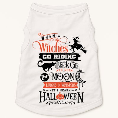Its Near Halloween Witches Go Riding Festive Doggie Tank