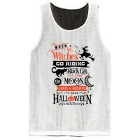Its Near Halloween Witches Go Riding Festive Mesh Reversible Basketball Jersey Tank