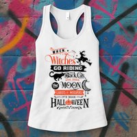 Its Near Halloween Witches Go Riding Festive Womens Tank Top