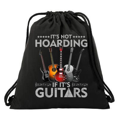It's Not Hoarding If Its Guitars Vintage Drawstring Bag