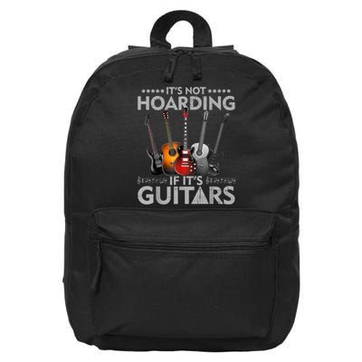 It's Not Hoarding If Its Guitars Vintage 16 in Basic Backpack