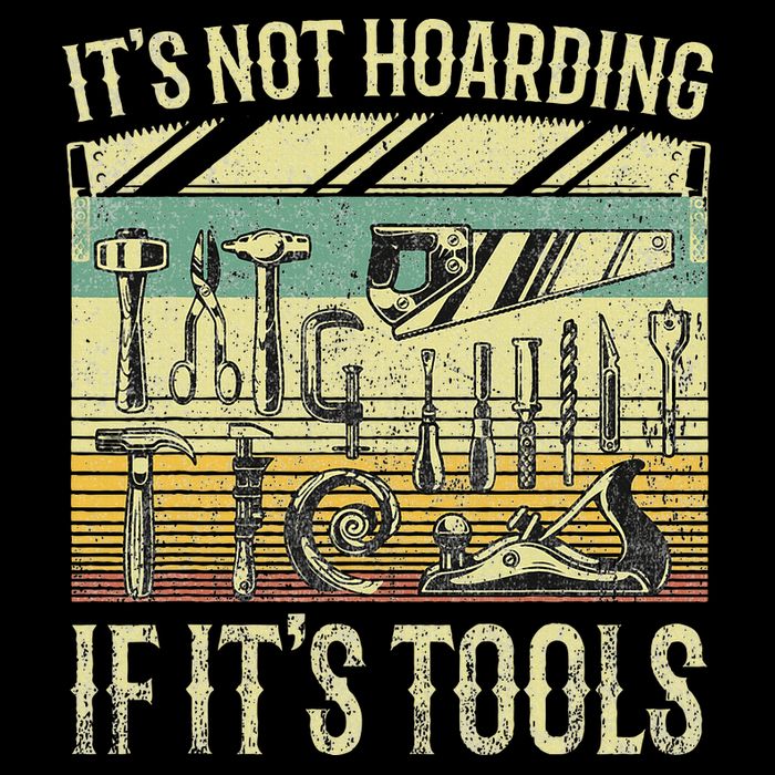 ItS Not Hoarding If ItS Tools Full-Length Apron With Pockets