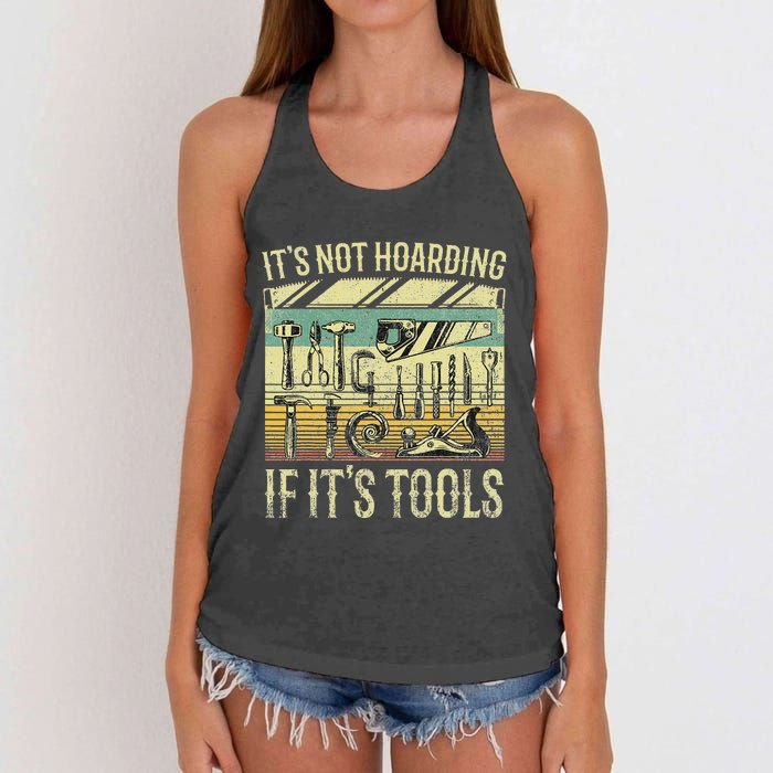 ItS Not Hoarding If ItS Tools Women's Knotted Racerback Tank