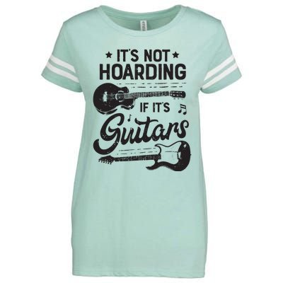 Its Not Hoarding If Its Guitars Player Funny Guitarist Enza Ladies Jersey Football T-Shirt