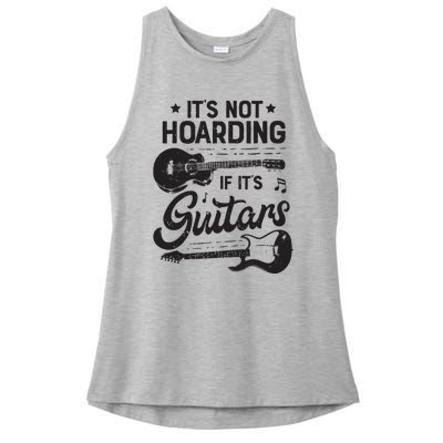 Its Not Hoarding If Its Guitars Player Funny Guitarist Ladies PosiCharge Tri-Blend Wicking Tank