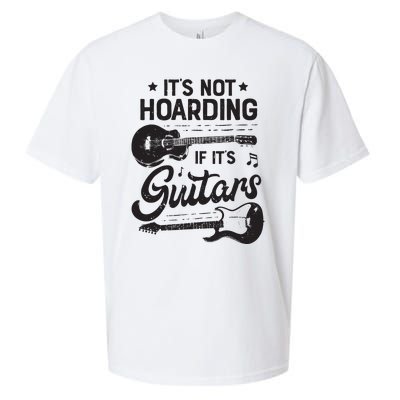 Its Not Hoarding If Its Guitars Player Funny Guitarist Sueded Cloud Jersey T-Shirt