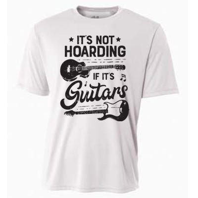 Its Not Hoarding If Its Guitars Player Funny Guitarist Cooling Performance Crew T-Shirt