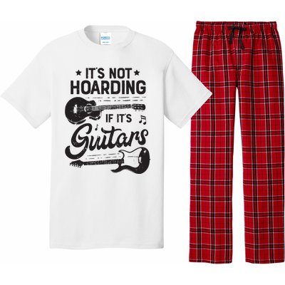 Its Not Hoarding If Its Guitars Player Funny Guitarist Pajama Set