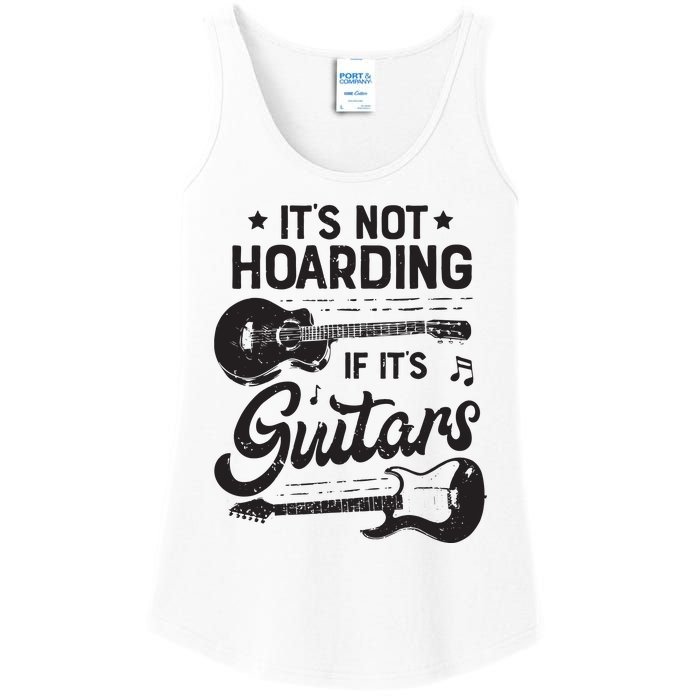 Its Not Hoarding If Its Guitars Player Funny Guitarist Ladies Essential Tank