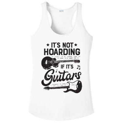 Its Not Hoarding If Its Guitars Player Funny Guitarist Ladies PosiCharge Competitor Racerback Tank