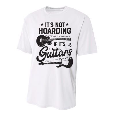 Its Not Hoarding If Its Guitars Player Funny Guitarist Performance Sprint T-Shirt