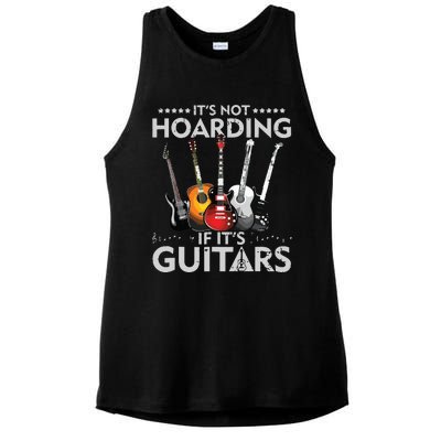 Its Not Hoarding If Its Guitars Vintage Ladies PosiCharge Tri-Blend Wicking Tank