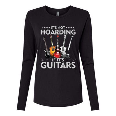 Its Not Hoarding If Its Guitars Vintage Womens Cotton Relaxed Long Sleeve T-Shirt