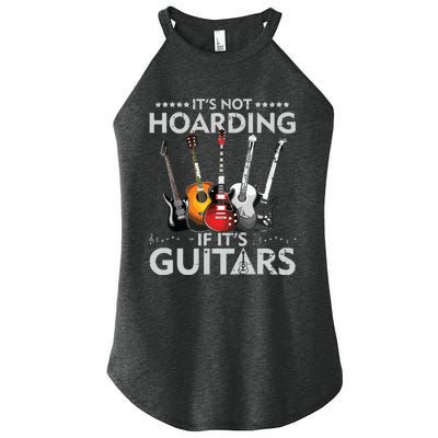 Its Not Hoarding If Its Guitars Vintage Women's Perfect Tri Rocker Tank