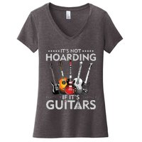 Its Not Hoarding If Its Guitars Vintage Women's V-Neck T-Shirt