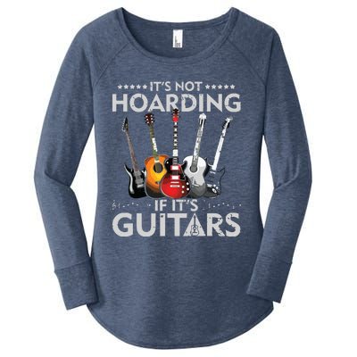 Its Not Hoarding If Its Guitars Vintage Women's Perfect Tri Tunic Long Sleeve Shirt