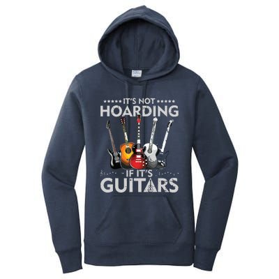 Its Not Hoarding If Its Guitars Vintage Women's Pullover Hoodie