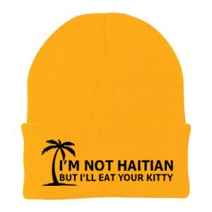 IM Not Haitian But ILl Eat Your Kitty Coconut Tree Knit Cap Winter Beanie