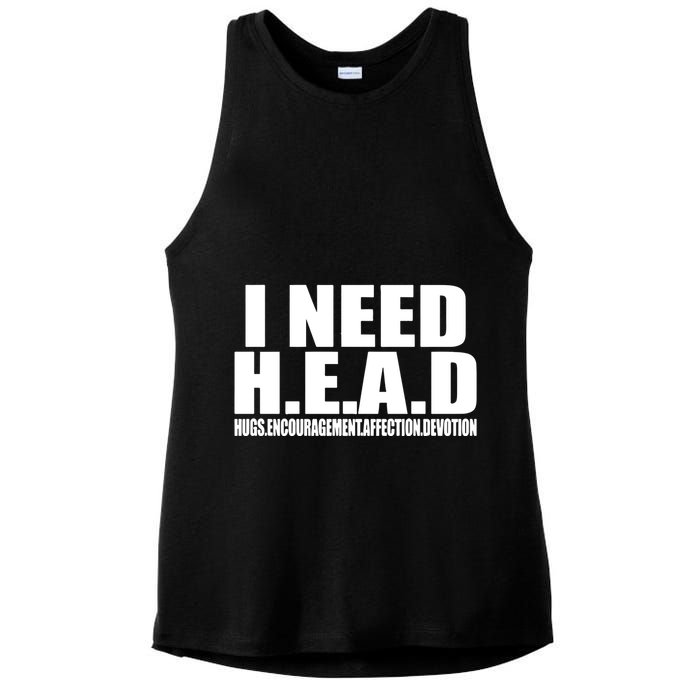 I Need Head Oddly Specific Ladies PosiCharge Tri-Blend Wicking Tank