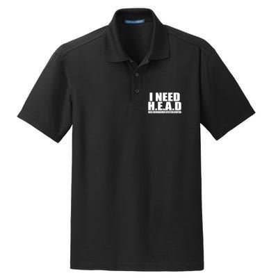 I Need Head Oddly Specific Dry Zone Grid Polo