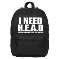 I Need Head Oddly Specific 16 in Basic Backpack