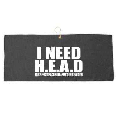 I Need Head Oddly Specific Large Microfiber Waffle Golf Towel