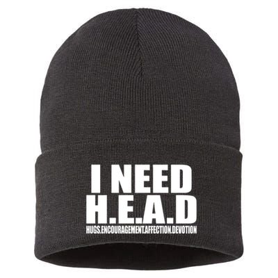 I Need Head Oddly Specific Sustainable Knit Beanie