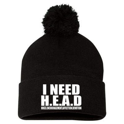 I Need Head Oddly Specific Pom Pom 12in Knit Beanie