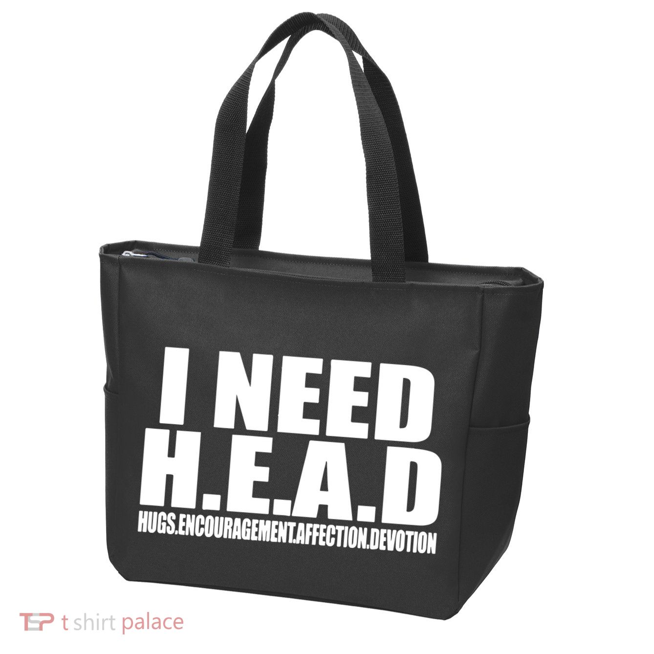I Need Head Oddly Specific Zip Tote Bag
