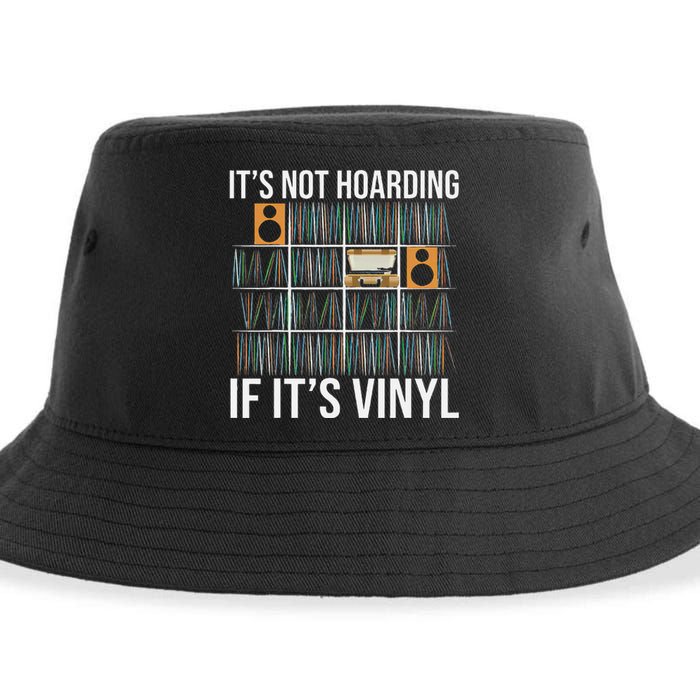 ItS Not Hoarding If ItS Vinyl Funny Vinyl Records Lover Sustainable Bucket Hat