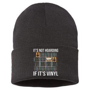 ItS Not Hoarding If ItS Vinyl Funny Vinyl Records Lover Sustainable Knit Beanie