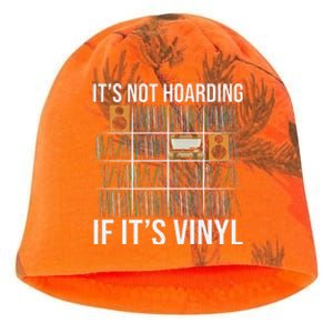 ItS Not Hoarding If ItS Vinyl Funny Vinyl Records Lover Kati - Camo Knit Beanie