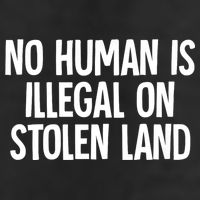 Indigenous No Human Is Illegal On Stolen Land Golf Towel