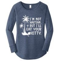 IM Not Haitian But ILl Eat Your Kitty Cat Lover Coconut Women's Perfect Tri Tunic Long Sleeve Shirt