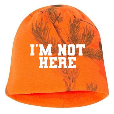 IM Not Here Funny IM Not Here Kati - Camo Knit Beanie