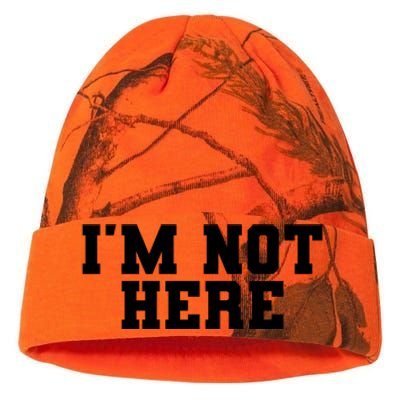 Im Not Here Funny Im Not Here Kati Licensed 12" Camo Beanie